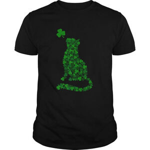 Funny Shamrock Cat Happy Saint Patricks Day Cat Shirt